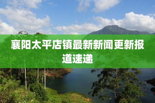 襄陽(yáng)太平店鎮(zhèn)最新新聞更新報(bào)道速遞