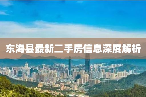 東海縣最新二手房信息深度解析