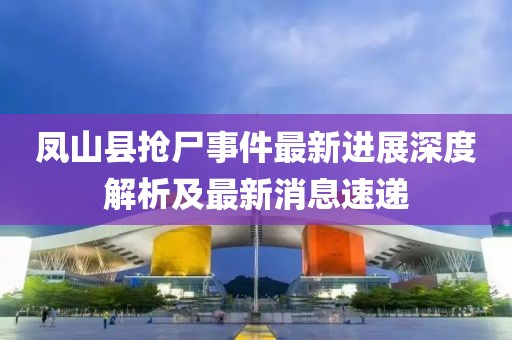 鳳山縣搶尸事件最新進展深度解析及最新消息速遞