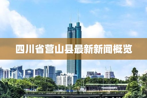 四川省營山縣最新新聞概覽