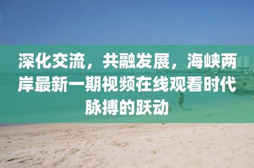 深化交流，共融發(fā)展，海峽兩岸最新一期視頻在線觀看時代脈搏的躍動