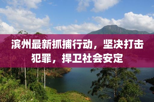 濱州最新抓捕行動，堅決打擊犯罪，捍衛(wèi)社會安定