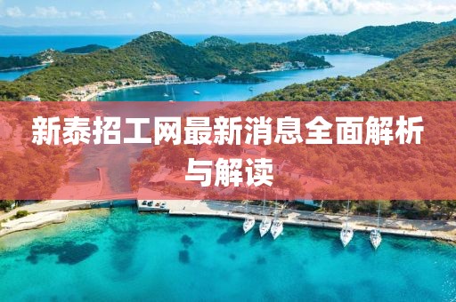 新泰招工網(wǎng)最新消息全面解析與解讀