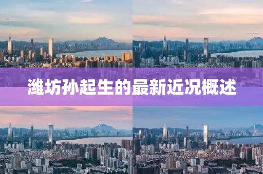 濰坊孫起生的最新近況概述