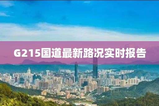 G215國道最新路況實時報告