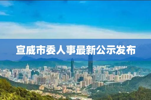 宣威市委人事最新公示發(fā)布
