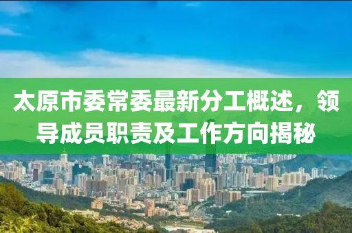 太原市委常委最新分工概述，領(lǐng)導(dǎo)成員職責(zé)及工作方向揭秘