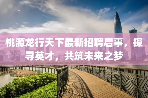 桃源龍行天下最新招聘啟事，探尋英才，共筑未來之夢
