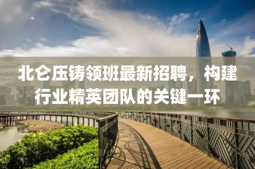 北侖壓鑄領(lǐng)班最新招聘，構(gòu)建行業(yè)精英團(tuán)隊(duì)的關(guān)鍵一環(huán)