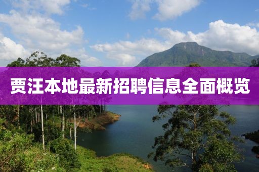 賈汪本地最新招聘信息全面概覽