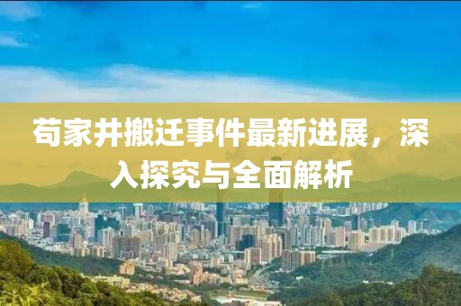 茍家井搬遷事件最新進展，深入探究與全面解析