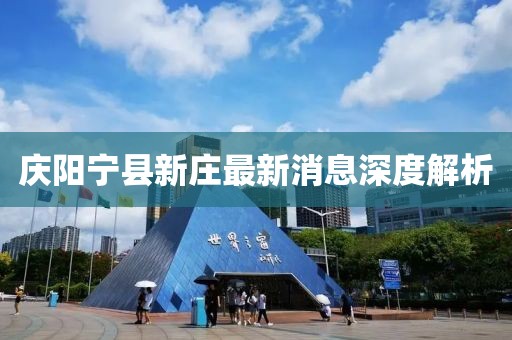 慶陽(yáng)寧縣新莊最新消息深度解析