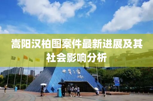 嵩陽漢柏圖案件最新進展及其社會影響分析