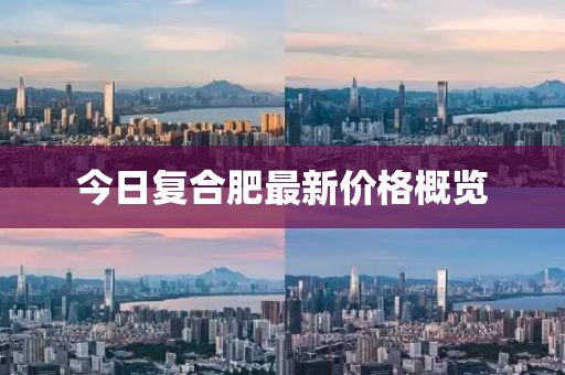 今日復合肥最新價格概覽