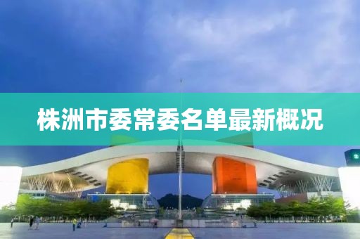 株洲市委常委名單最新概況