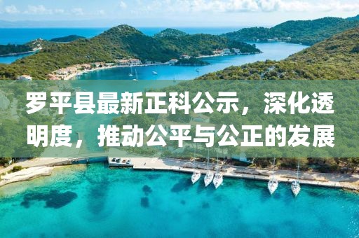 羅平縣最新正科公示，深化透明度，推動(dòng)公平與公正的發(fā)展