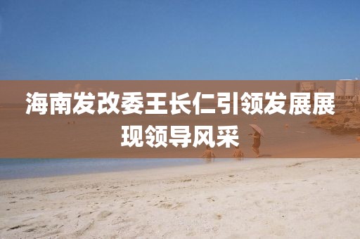 海南發(fā)改委王長仁引領(lǐng)發(fā)展展現(xiàn)領(lǐng)導(dǎo)風(fēng)采