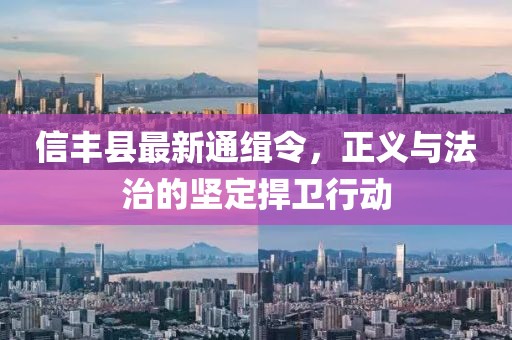 信豐縣最新通緝令，正義與法治的堅(jiān)定捍衛(wèi)行動(dòng)