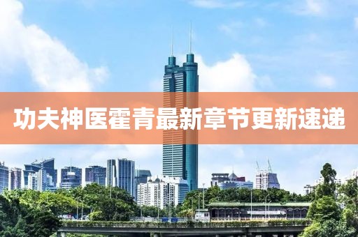 功夫神醫(yī)霍青最新章節(jié)更新速遞
