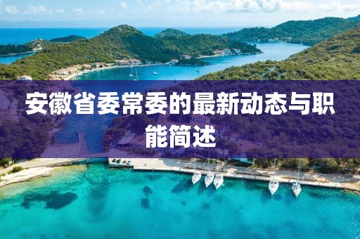 安徽省委常委的最新動(dòng)態(tài)與職能簡(jiǎn)述