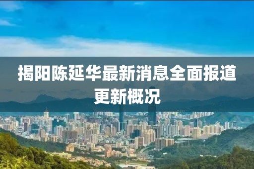 揭陽陳延華最新消息全面報(bào)道更新概況