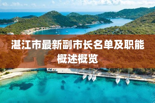 湛江市最新副市長名單及職能概述概覽